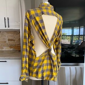 Vintage / Handmade Retro Cut out flannel